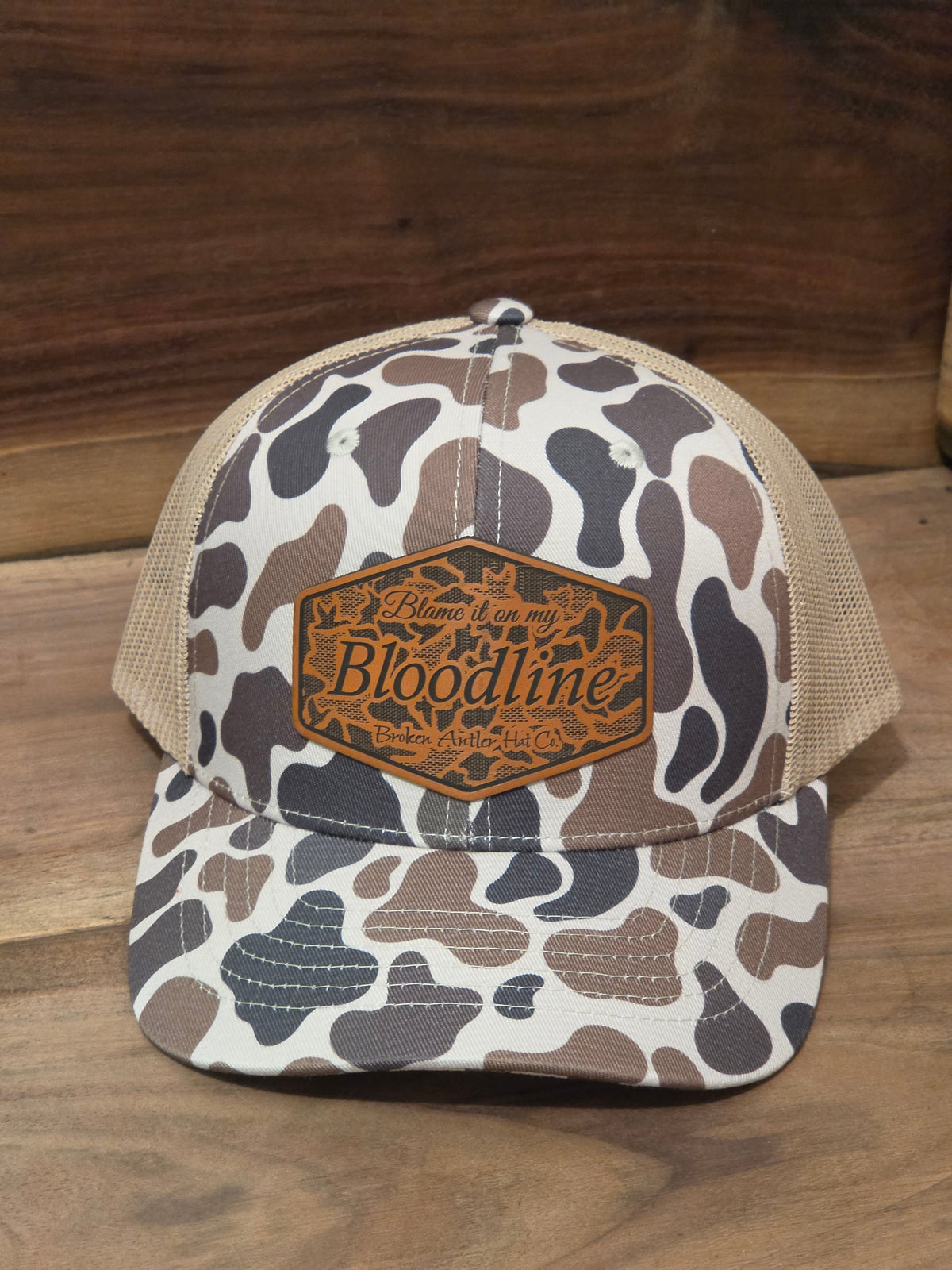 Broken Antler Hat Co- Blame It On My Bloodline Duck Camo Patch
