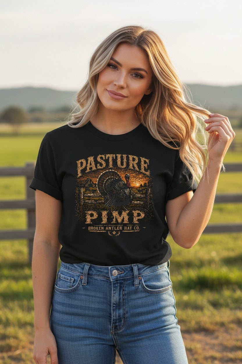 Broken Antler Hat Co.- Pasture Pimp Shirt Front