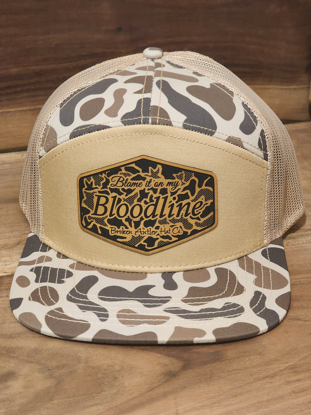 Broken Antler Hat Co- Blame It On My Bloodline Duck Camo Patch