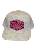Broken Antler Hat Co- Feral Snow Camo Leopard Print Hat
