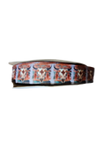 Western Bull Skull Nylon Dog Collar